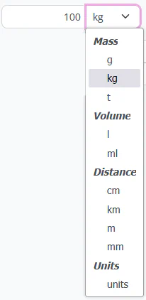 Any unit type
