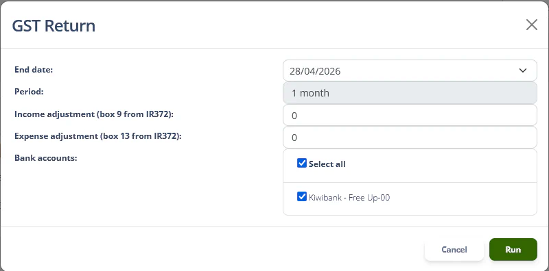 Calculate GST Return